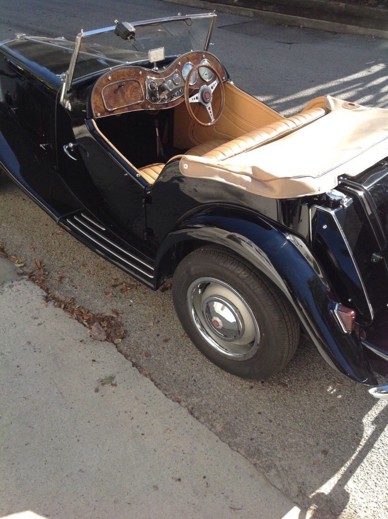 One of First 1950 MG T Series Leather
