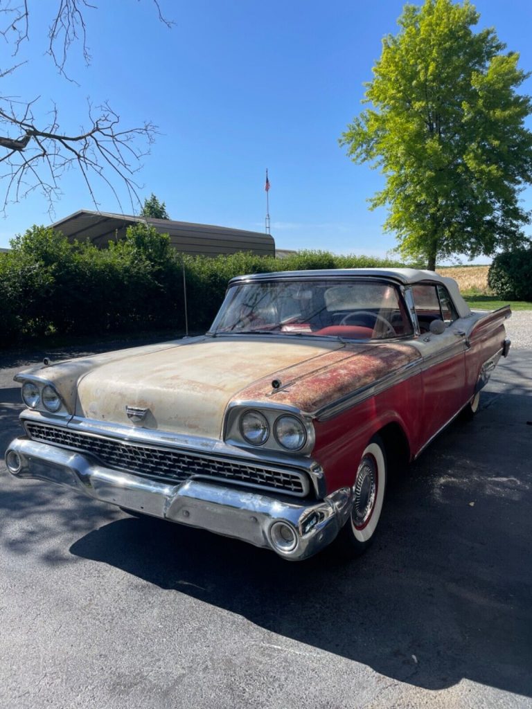 1959 Ford Galaxy Convertible 300 hp H code stick