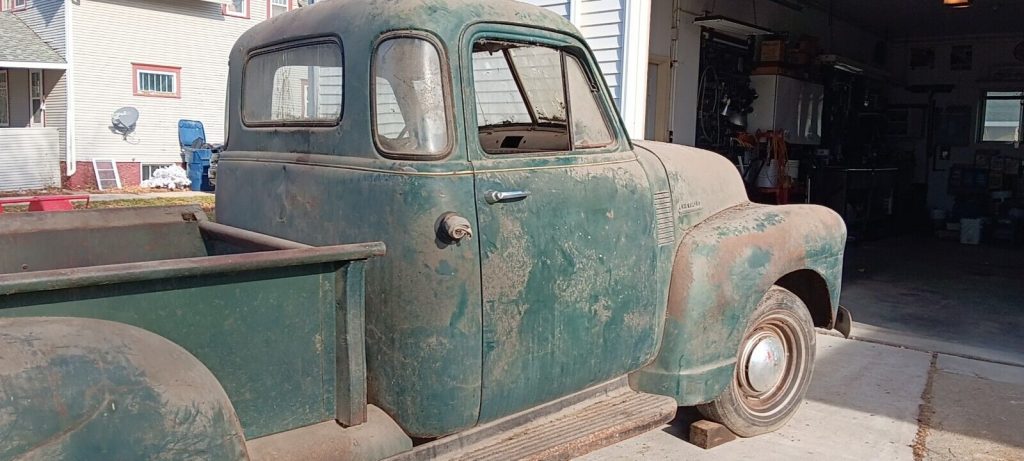 1952 Chevy 1/2 ton, Short Box, 5 Window cab, 3 spd. Trans, Original Engine