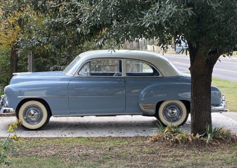 1952 Chevy Deluxe 2 Door Sedan Garage Kept 216 6 Cylinder 3 Speed Nice Runs Good for sale