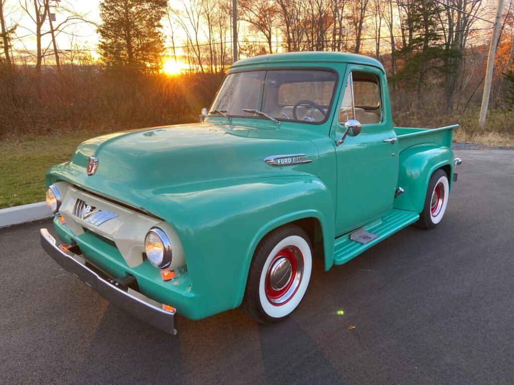 1954 Ford F100 Pickup Truck Thunderbird V8 Power Disc Brakes Steering AC Hot Rod