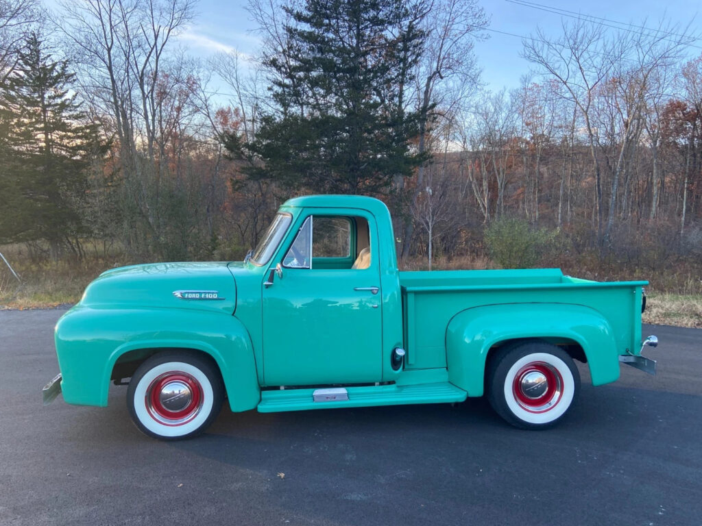 1954 Ford F100 Pickup Truck Thunderbird V8 Power Disc Brakes Steering AC Hot Rod