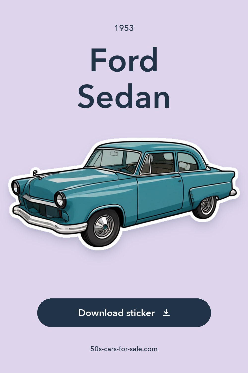 1953 Ford Sedan sticker preview