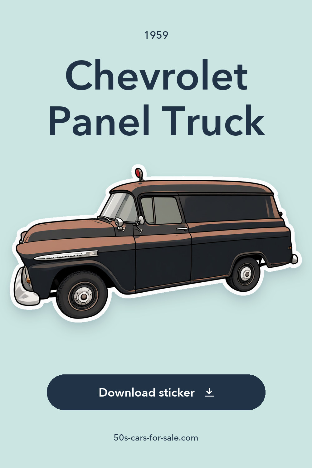 1959 Chevrolet Panel Truck sticker preview
