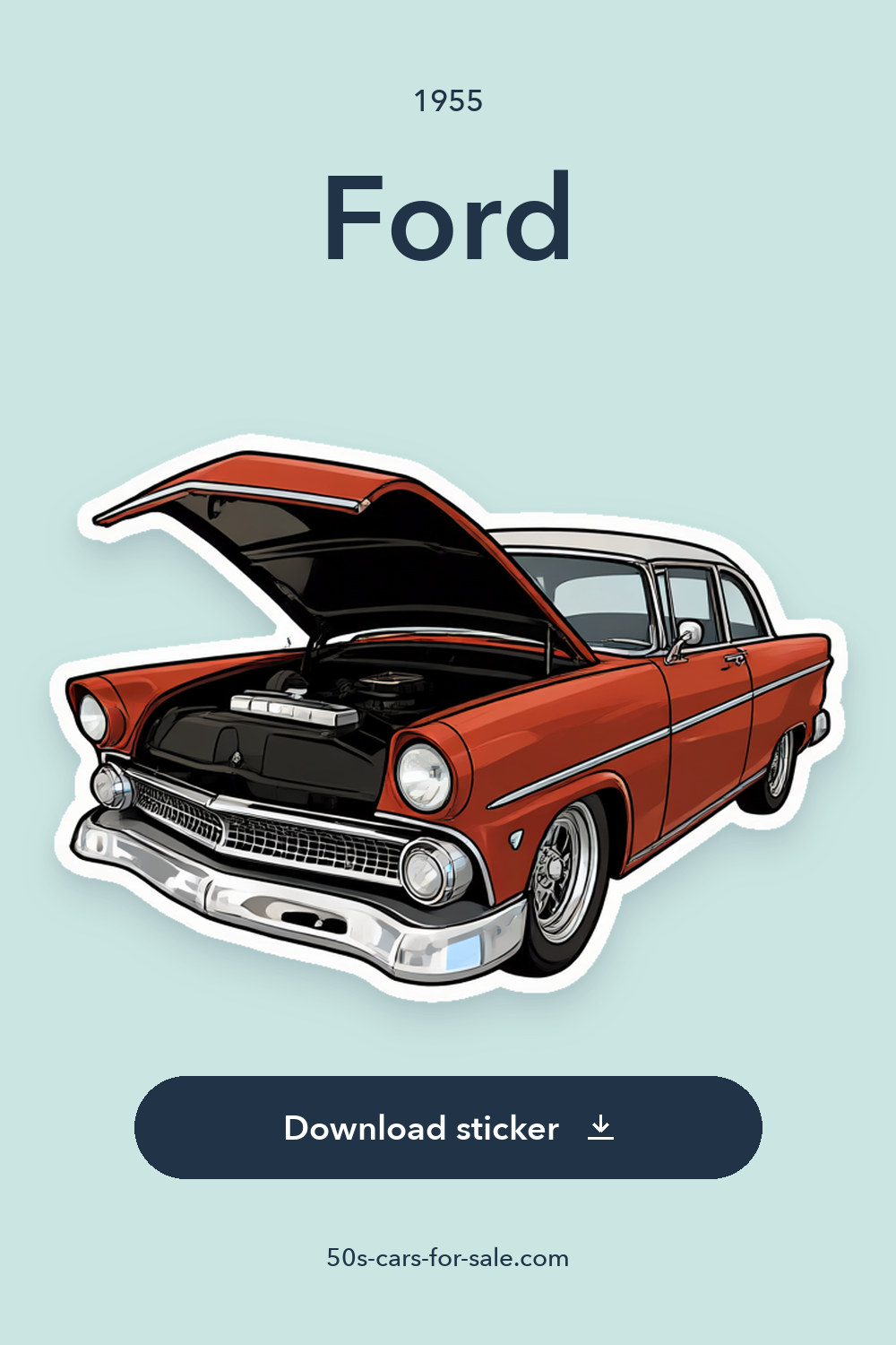 1955 Ford sticker preview
