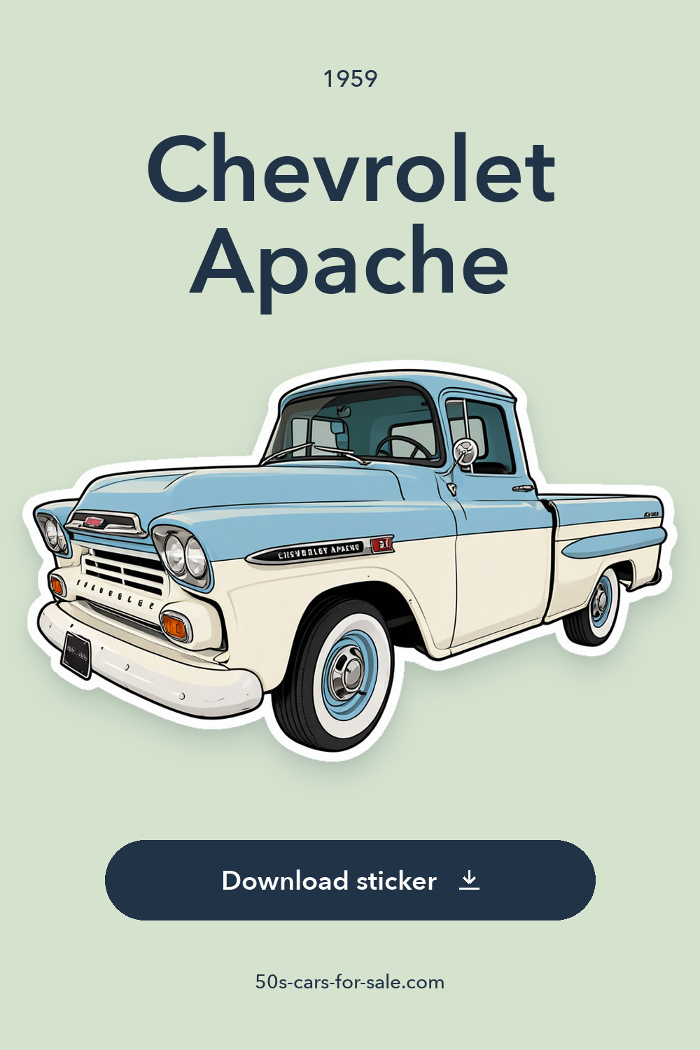 1959 Chevrolet Apache sticker preview