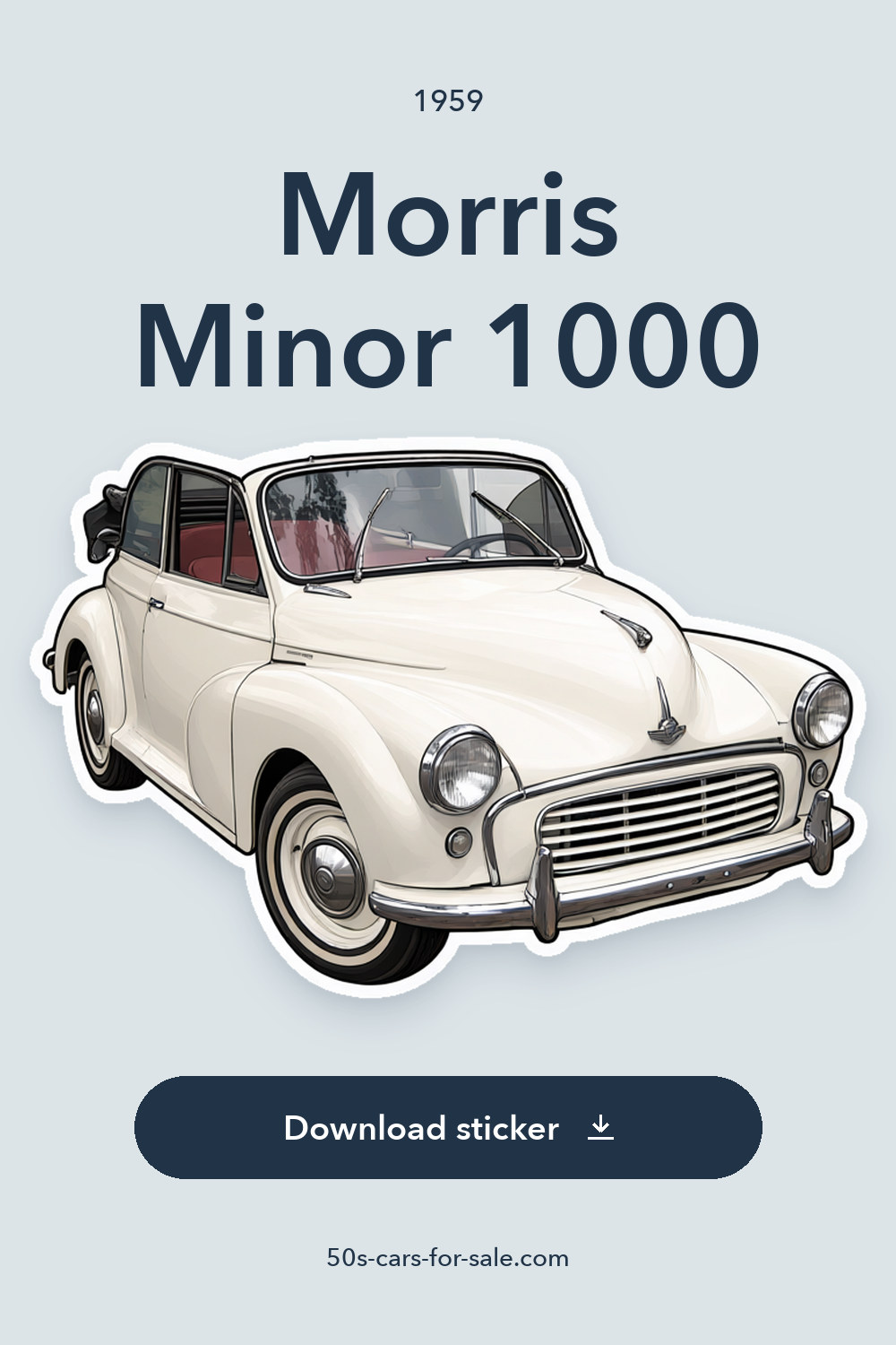 1959 Morris Minor 1000 sticker preview