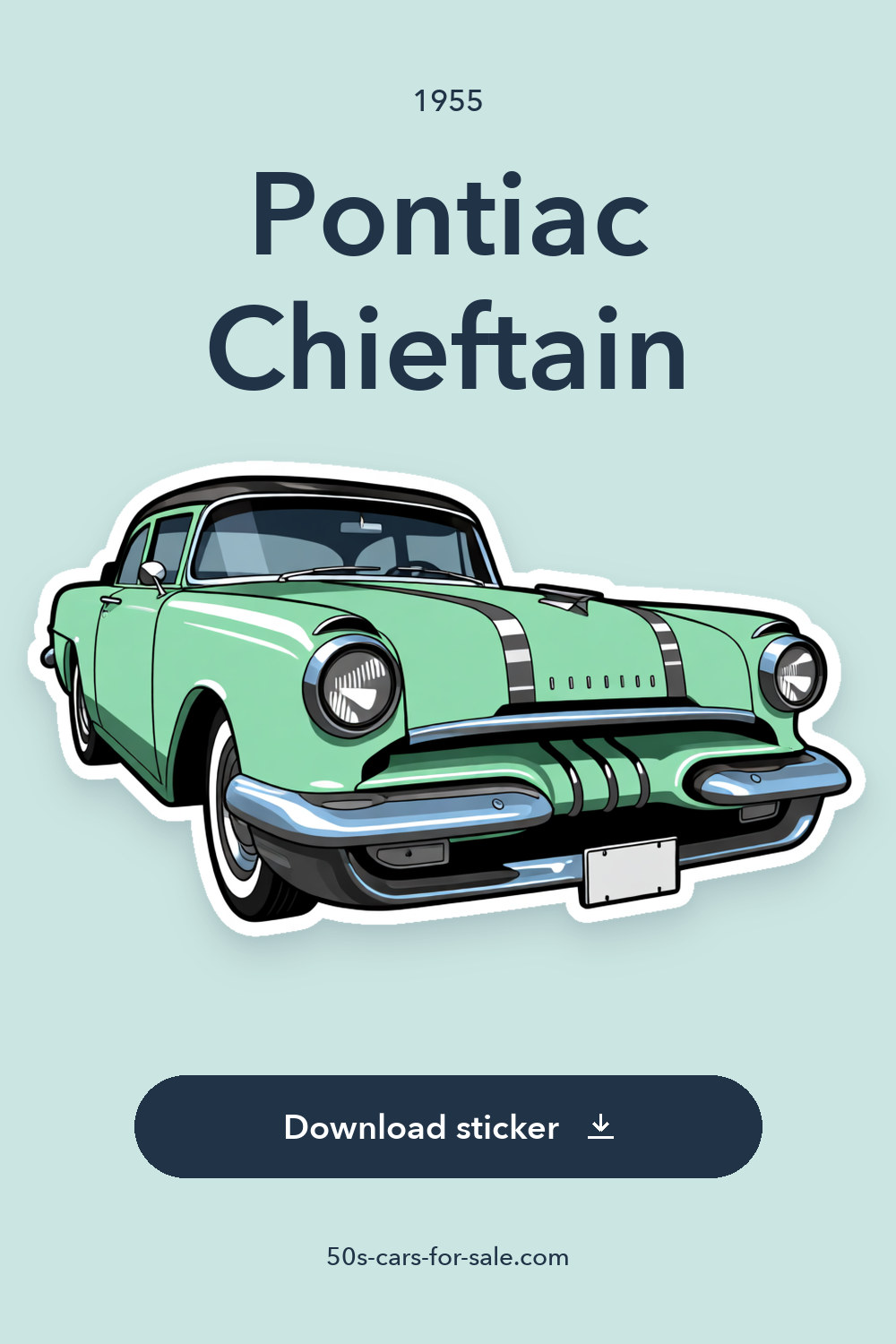 1955 Pontiac Chieftain sticker preview